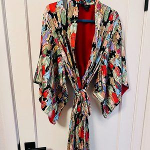 Natori Print Kimono Robe